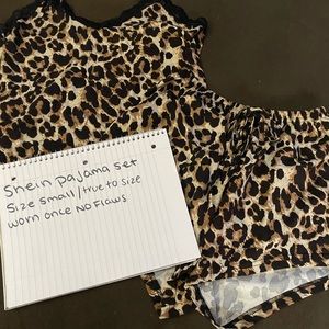 SHEIN two piece pajama set